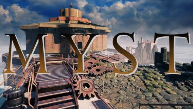 Myst Logo Mechanical Area Background