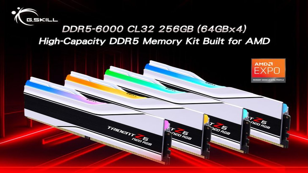 G.Skill, 256 GB Bellek Kitiyle Rekabeti Kızıştırıyor!
