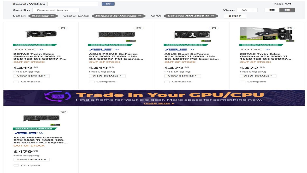 NVIDIA RTX 5060 Ti Lansmanı: Stok Sorunu ve Yüksek Fiyatlar!