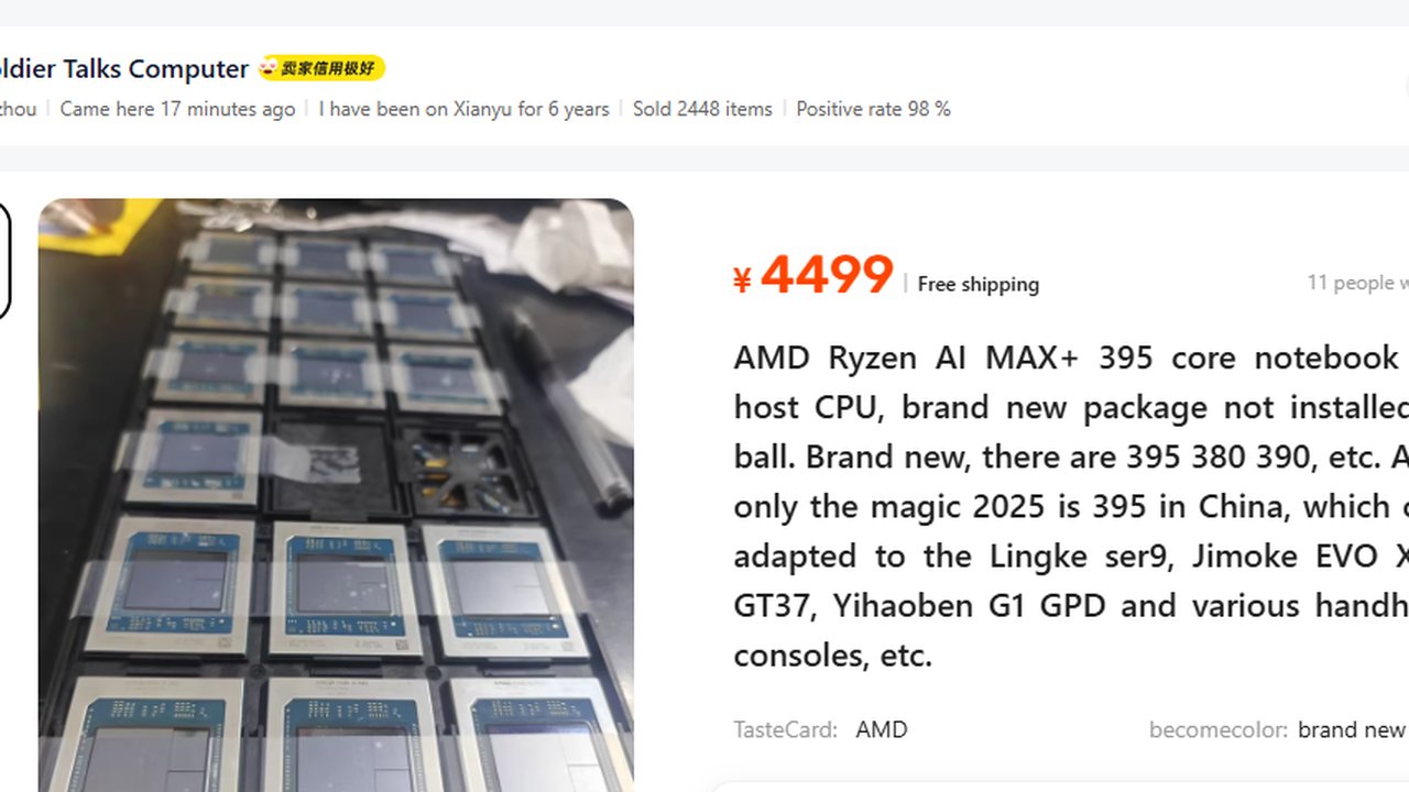 AMD'nin Ryzen AI MAX+ Strix Halo APÜ'leri Artık Satışta!