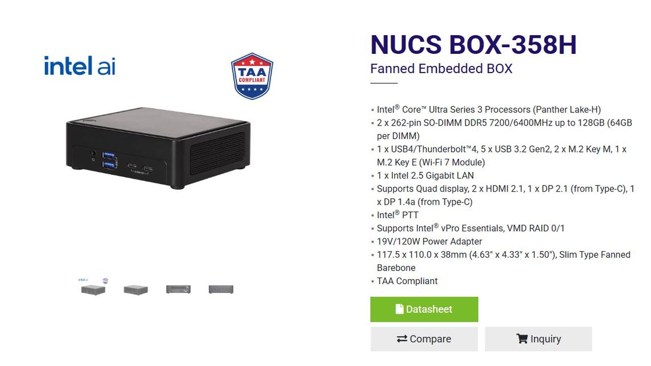 ASRock NUC Ultra 300 Box serisi Core Ultra işlemcilerle tanıtıldı